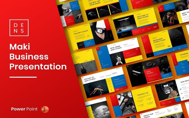 maki business powerpoint template original