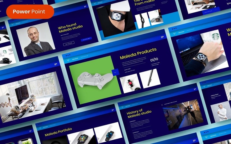 maleda business powerpoint template original