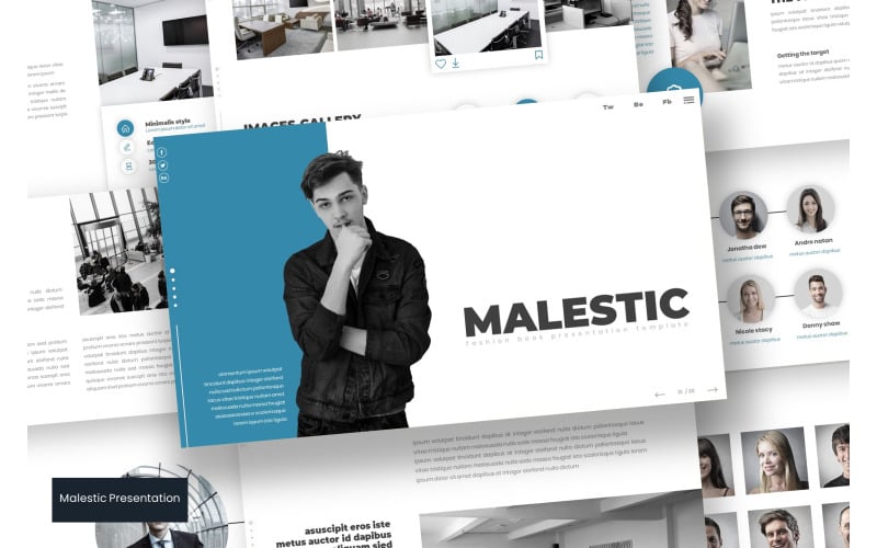 malestic powerpoint template original