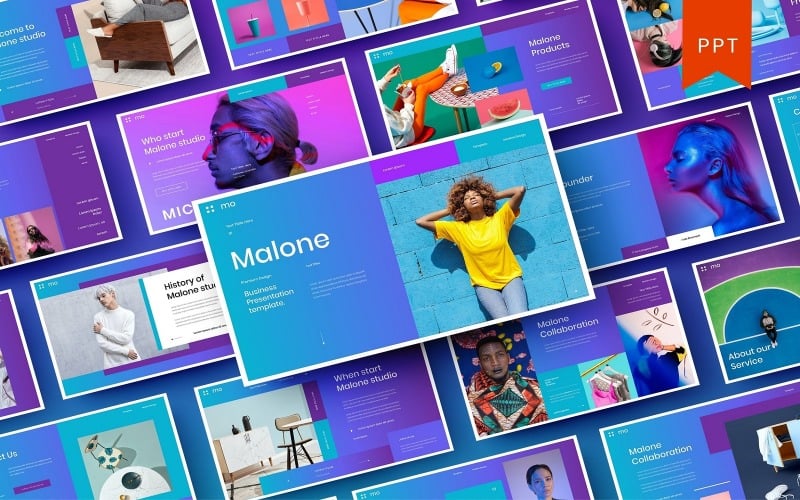 malone business powerpoint template original