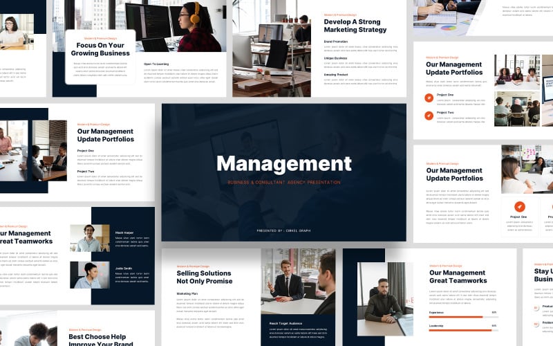 management business consulting powerpoint template original
