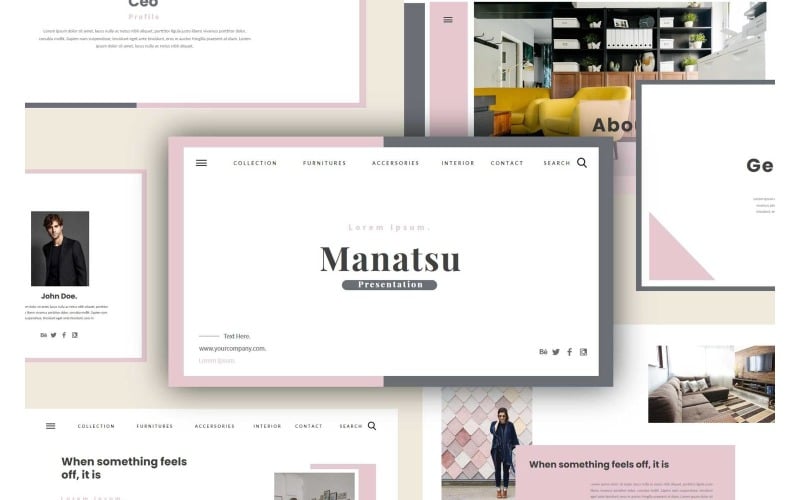 manatsu powerpoint presentation template original