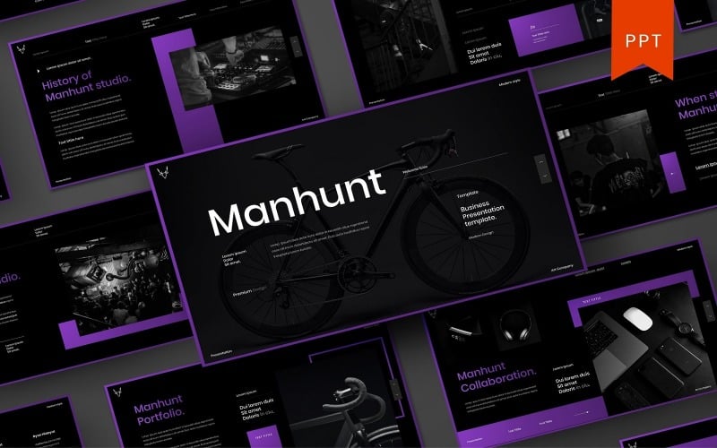 manhunt business powerpoint template original