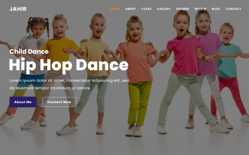 manifesto dance school landing page theme original