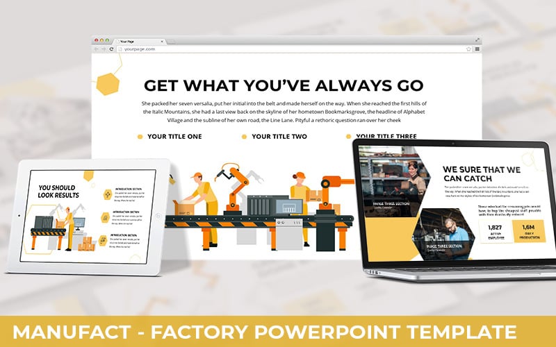 manufact factory powerpoint template original
