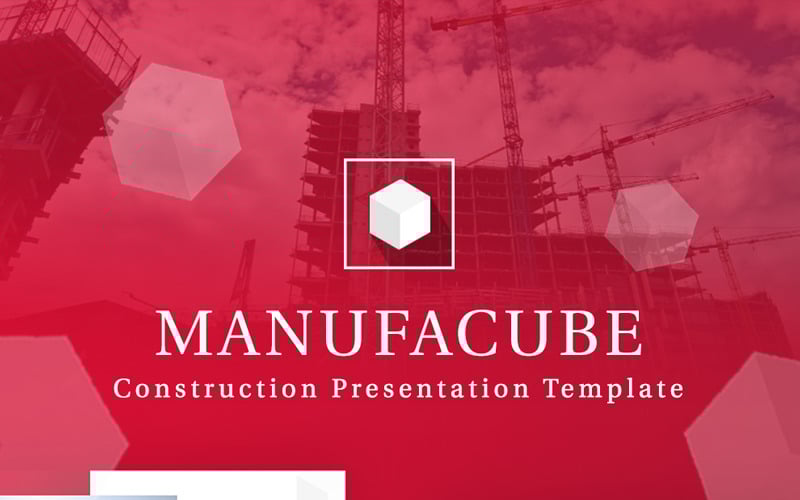 manufacube construction powerpoint template original