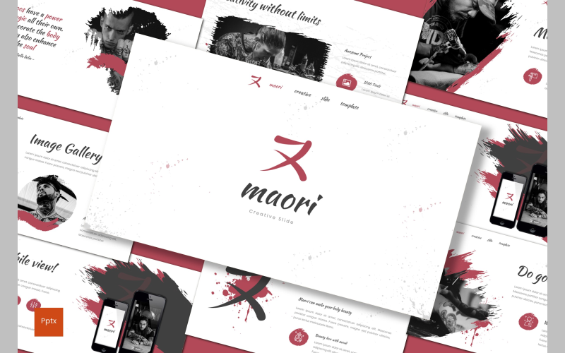 maori powerpoint template original