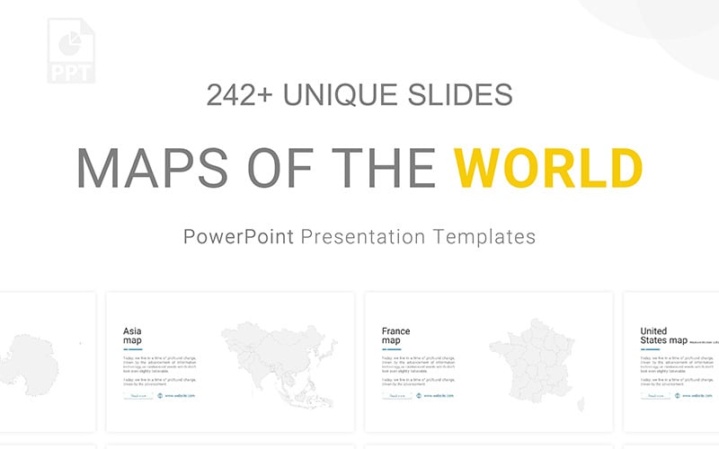 maps infographics powerpoint template original