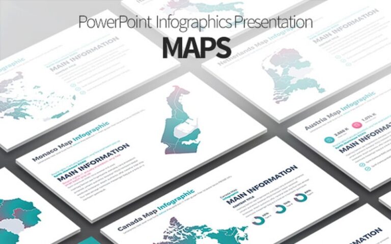 Maps Powerpoint Infographics Presentation Template Witch
