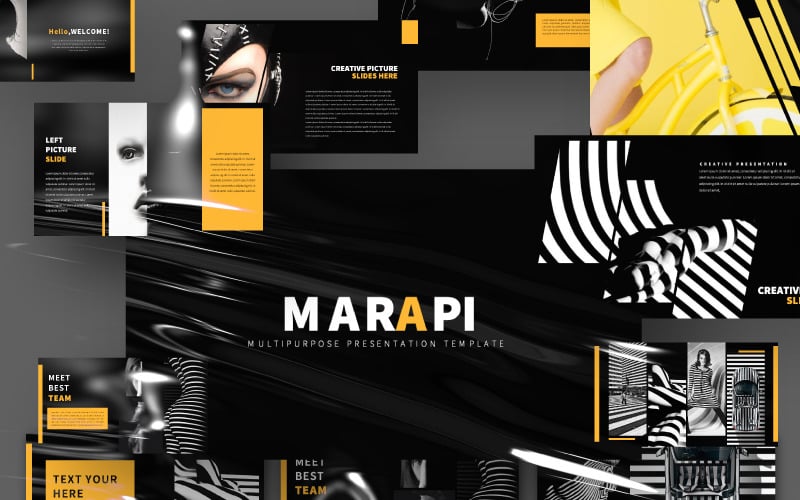marapi presentation powerpoint template original