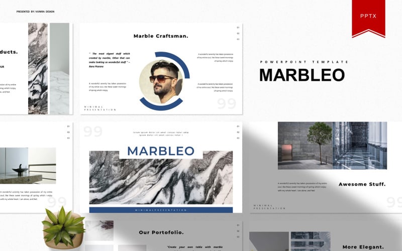 marbleo powerpoint template original