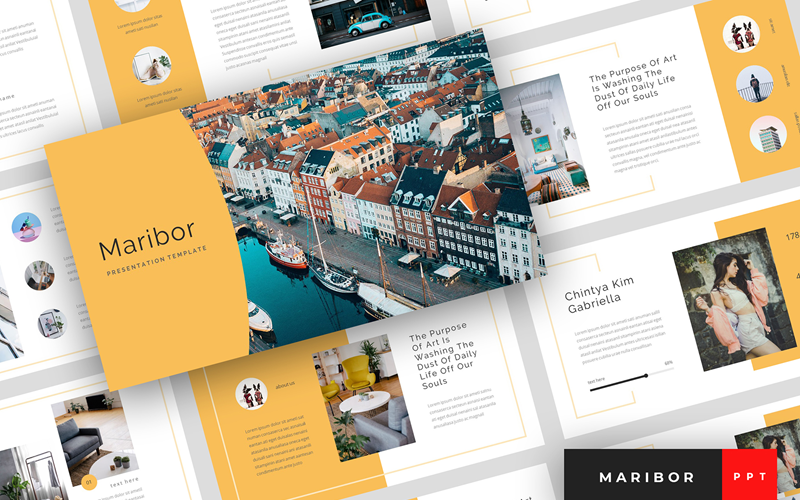 maribor creative presentation powerpoint template original