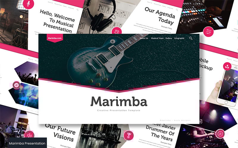 marimba powerpoint template original