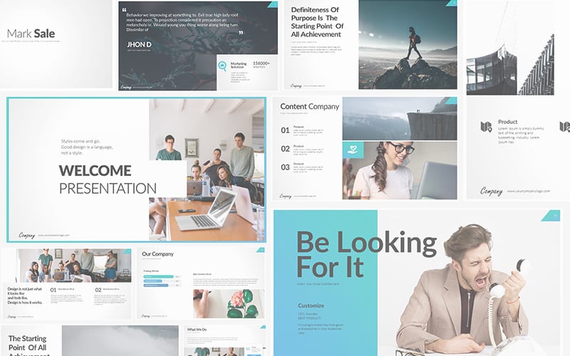 mark sale powerpoint template original