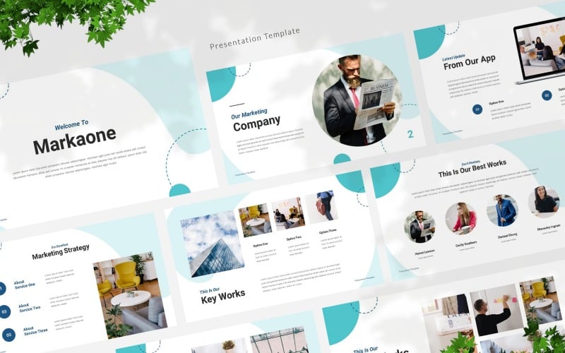 markaone marketing powerpoint template original