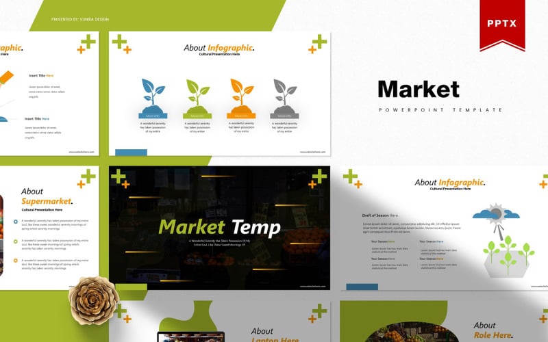 market powerpoint template original