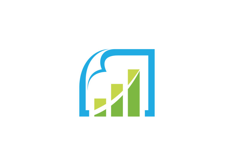 market report logo template original