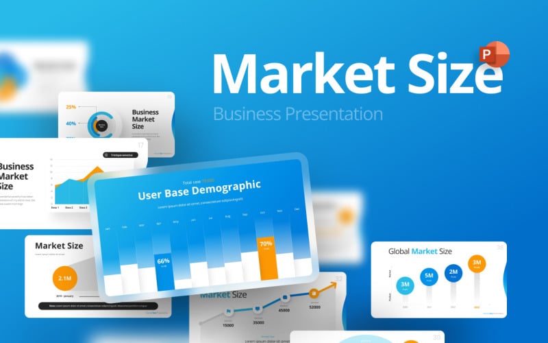 market size powerpoint template original