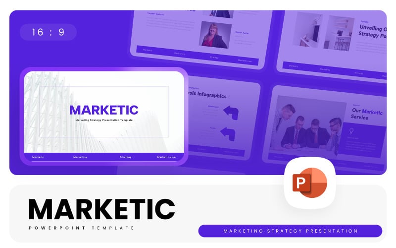 marketic marketing strategy powerpoint template original