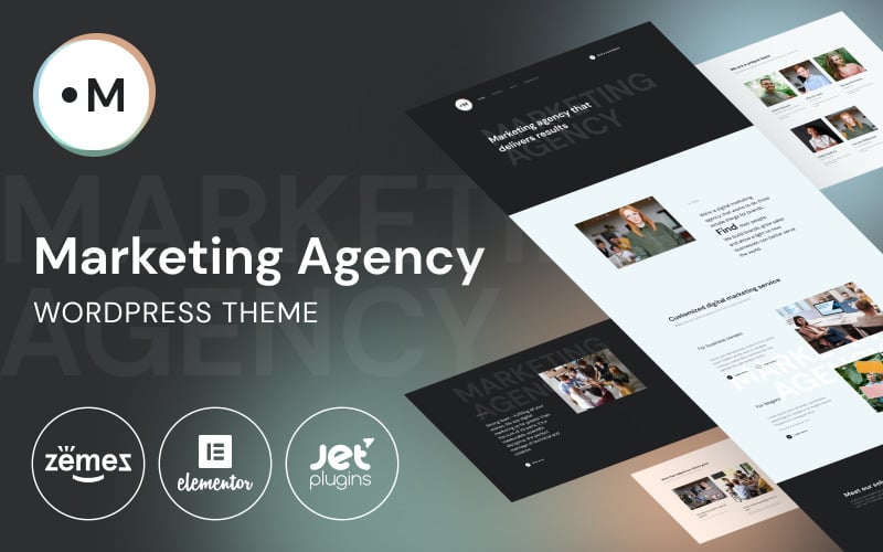 marketing agency website template for marketing services wordpress theme original