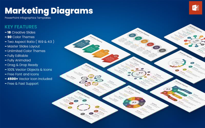 marketing diagrams powerpoint templates original