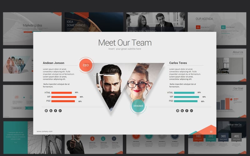 marketing idea powerpoint template original