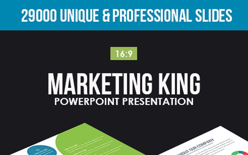 marketing king powerpoint template original