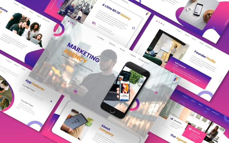 marketing plan agency powerpoint template original