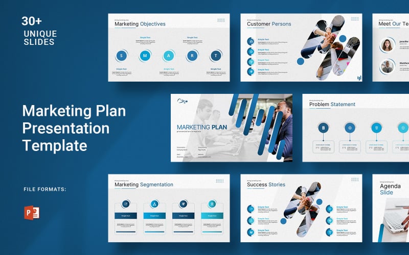 marketing plan business presentation template original