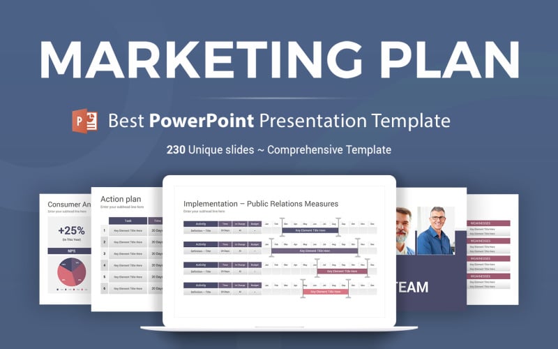 marketing plan powerpoint business presentation template original