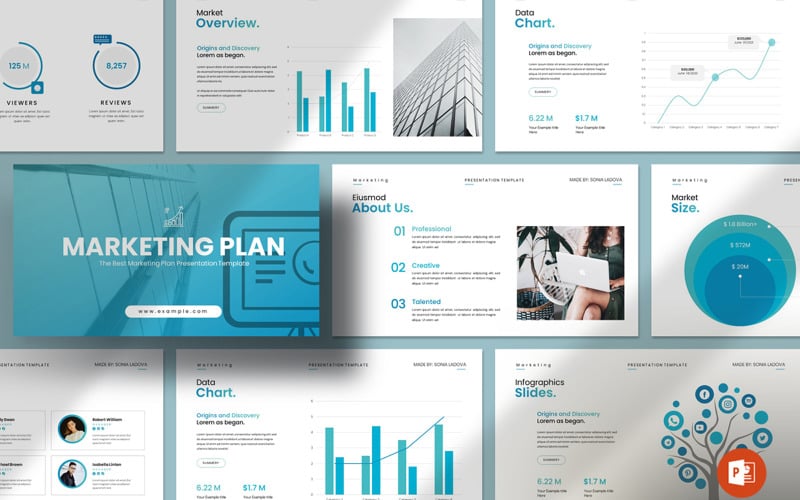 marketing plan powerpoint layout template original