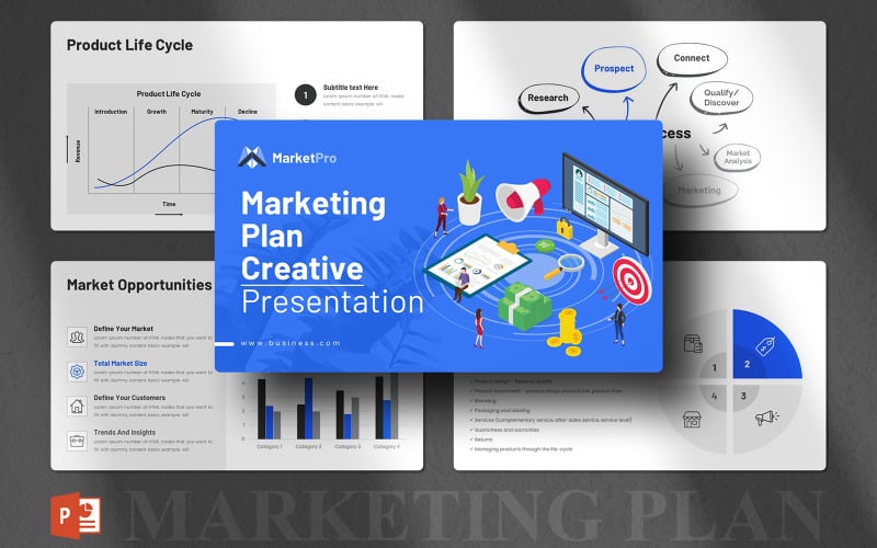 marketing plan powerpoint presentation layout original