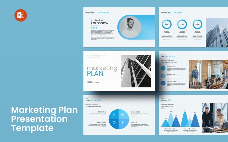 marketing plan powerpoint template original