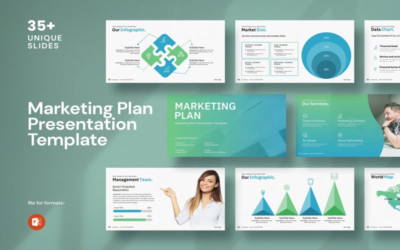 marketing plan presentation powepoint template original