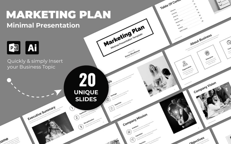 marketing plan presentation powerpoint design original