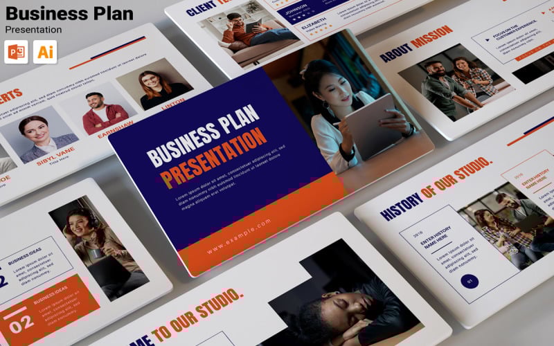 marketing plan presentation template design original