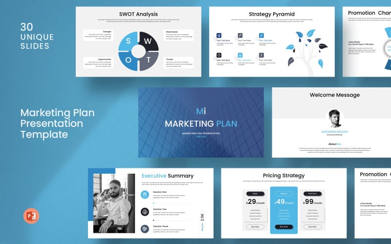 marketing plan presentation template original