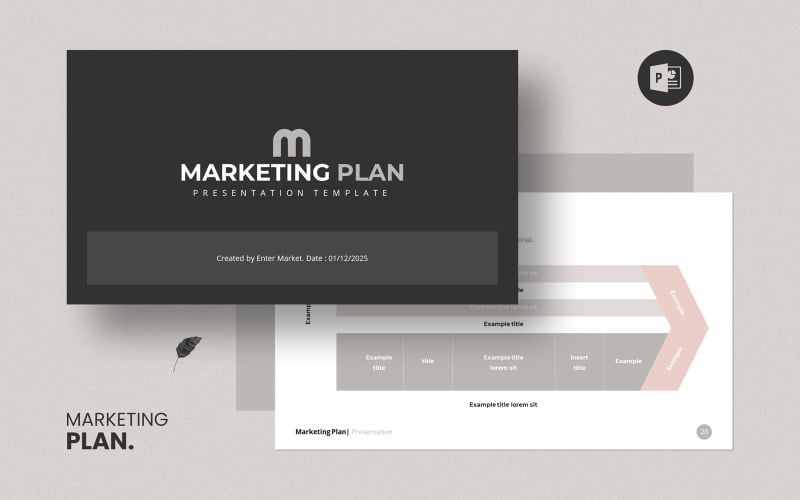 marketing plan unique powerpoint presentation original