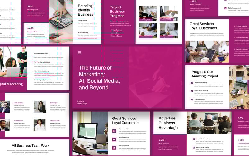 marketing powerpoint template original