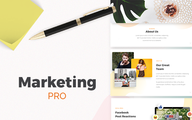 marketing pro presentation powerpoint template original
