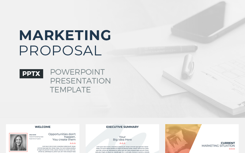 marketing proposal powerpoint template original