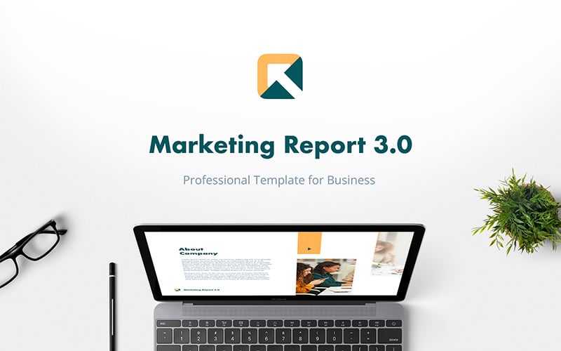 marketing report powerpoint template original
