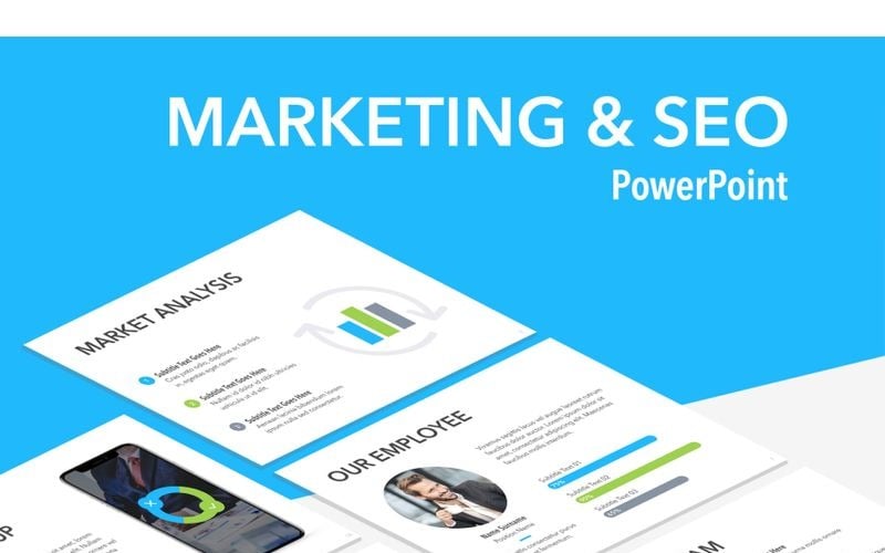marketing seo powerpoint template original