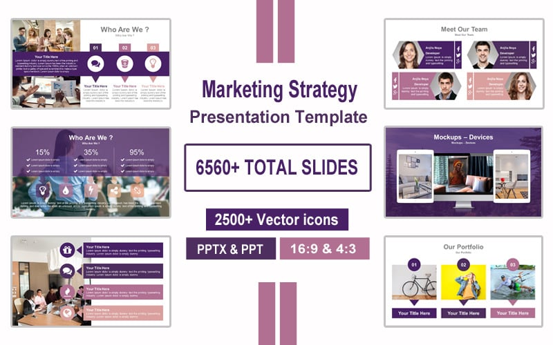 marketing strategy business presentation powerpoint template original