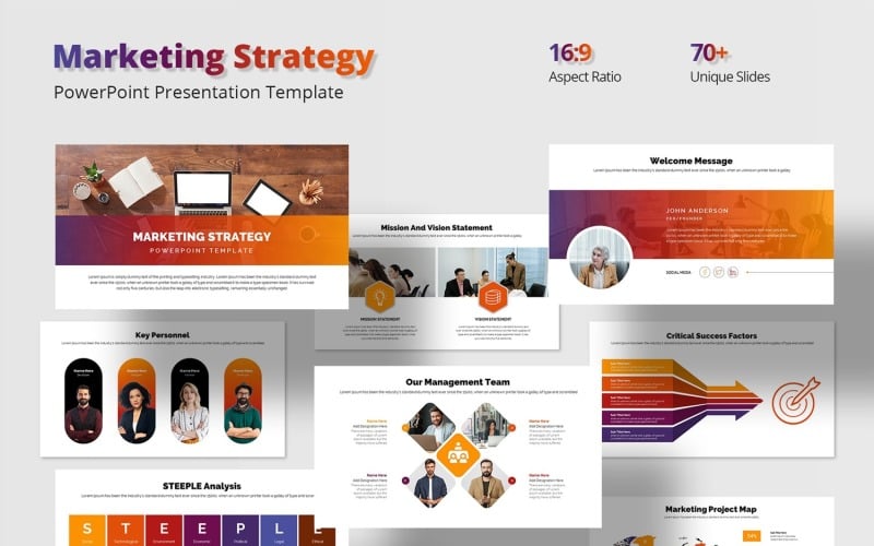 marketing strategy powerpoint presentation template original
