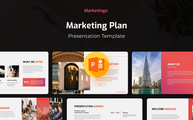 marketingu marketing plan powerpoint presentation template original