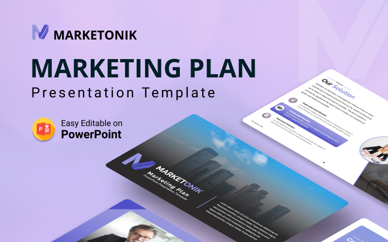 marketonik marketing plan powerpoint presentation template original