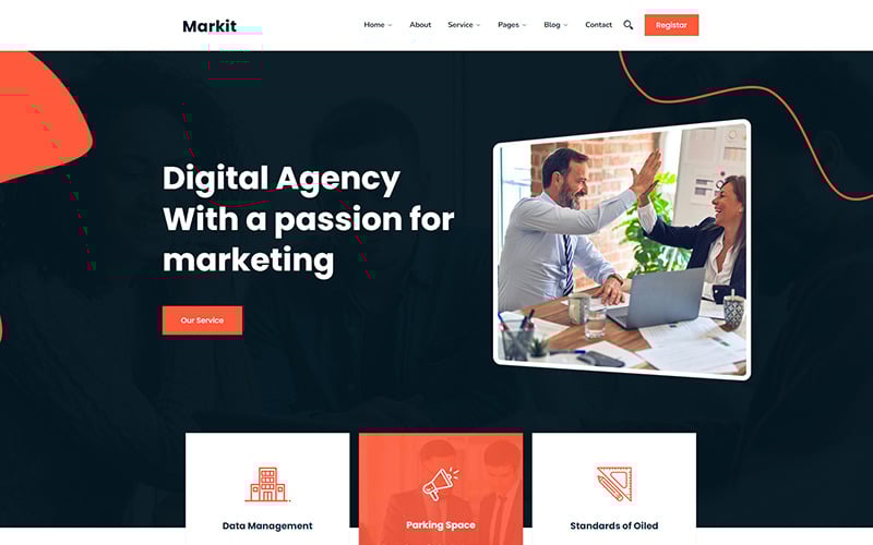 markit digital agency responsive wordpress theme original