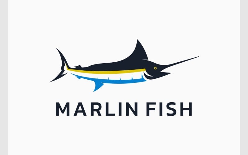 marlin swordfish fishing logo original