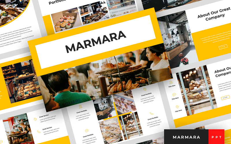 marmara bakery presentation powerpoint template original